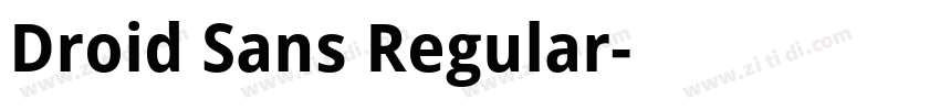 Droid Sans Regular字体转换